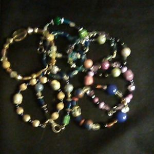 Beaded home made bracelets